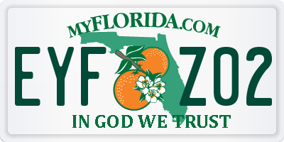 FL license plate EYFZ02