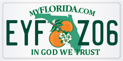 FL license plate EYFZ06
