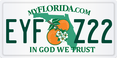 FL license plate EYFZ22