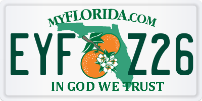 FL license plate EYFZ26