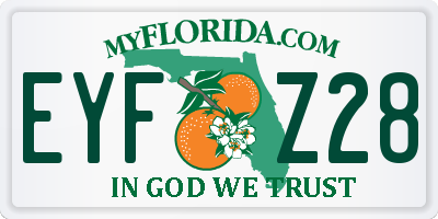 FL license plate EYFZ28