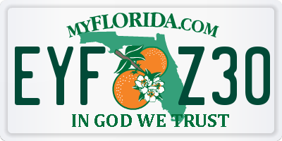FL license plate EYFZ30