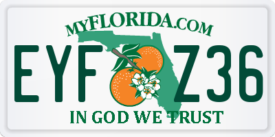 FL license plate EYFZ36