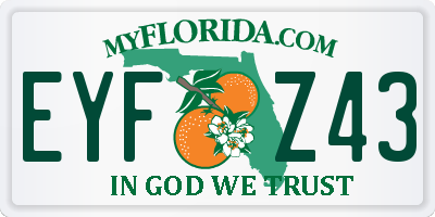 FL license plate EYFZ43