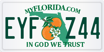 FL license plate EYFZ44