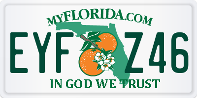 FL license plate EYFZ46