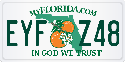 FL license plate EYFZ48