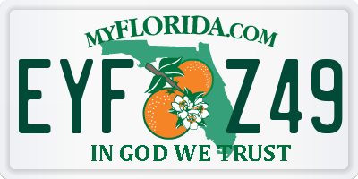 FL license plate EYFZ49