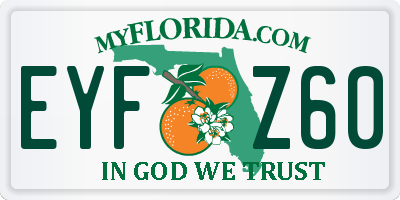FL license plate EYFZ60