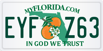 FL license plate EYFZ63
