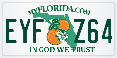 FL license plate EYFZ64