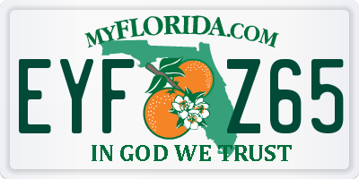 FL license plate EYFZ65