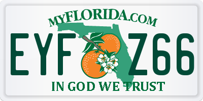 FL license plate EYFZ66