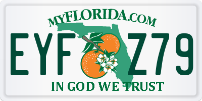 FL license plate EYFZ79