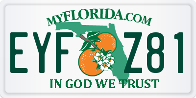 FL license plate EYFZ81
