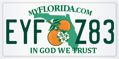 FL license plate EYFZ83