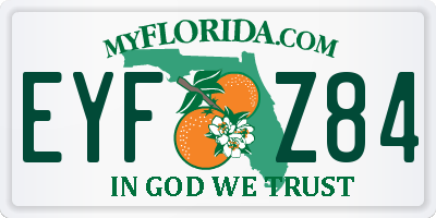 FL license plate EYFZ84