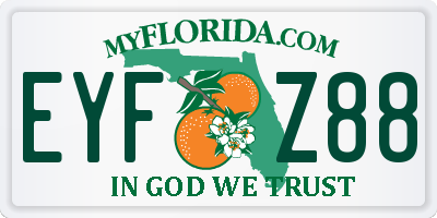 FL license plate EYFZ88