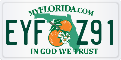 FL license plate EYFZ91