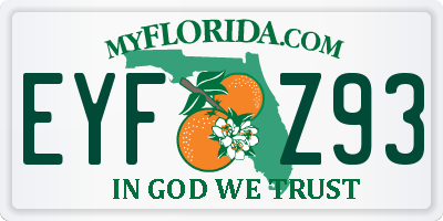 FL license plate EYFZ93