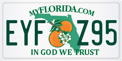 FL license plate EYFZ95