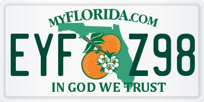 FL license plate EYFZ98