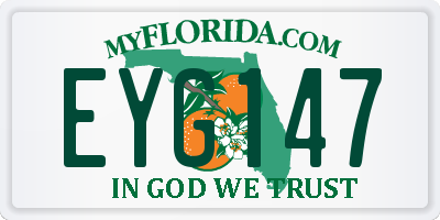 FL license plate EYG147