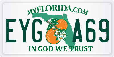FL license plate EYGA69