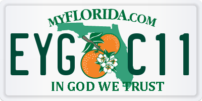 FL license plate EYGC11