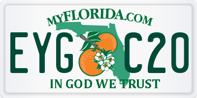 FL license plate EYGC20