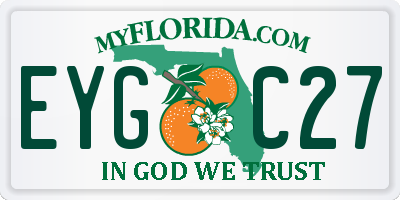 FL license plate EYGC27