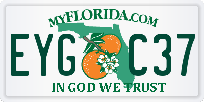 FL license plate EYGC37