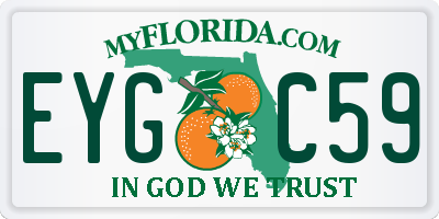 FL license plate EYGC59