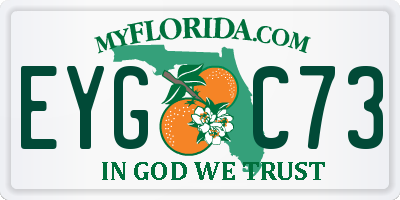 FL license plate EYGC73