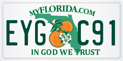 FL license plate EYGC91