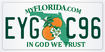 FL license plate EYGC96