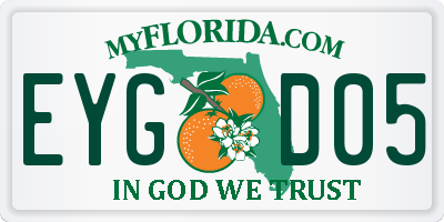 FL license plate EYGD05