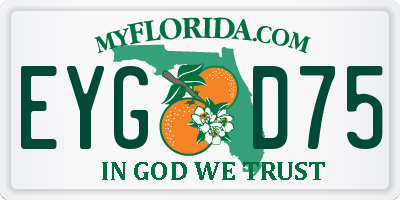 FL license plate EYGD75