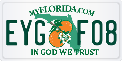 FL license plate EYGF08