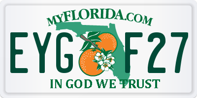 FL license plate EYGF27