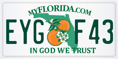 FL license plate EYGF43