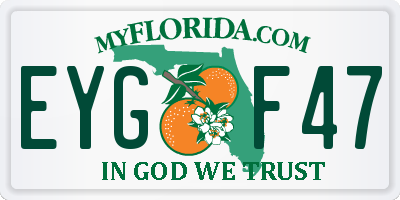 FL license plate EYGF47