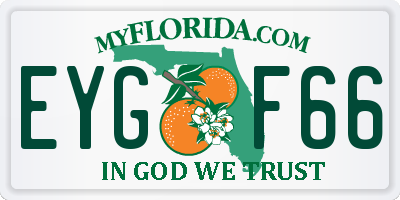 FL license plate EYGF66
