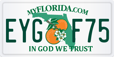 FL license plate EYGF75
