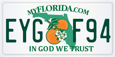 FL license plate EYGF94
