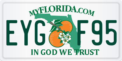 FL license plate EYGF95