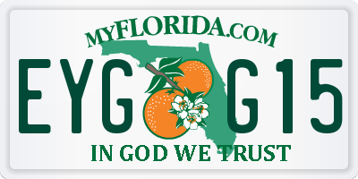 FL license plate EYGG15