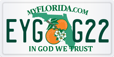FL license plate EYGG22