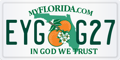 FL license plate EYGG27