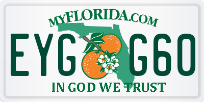 FL license plate EYGG60
